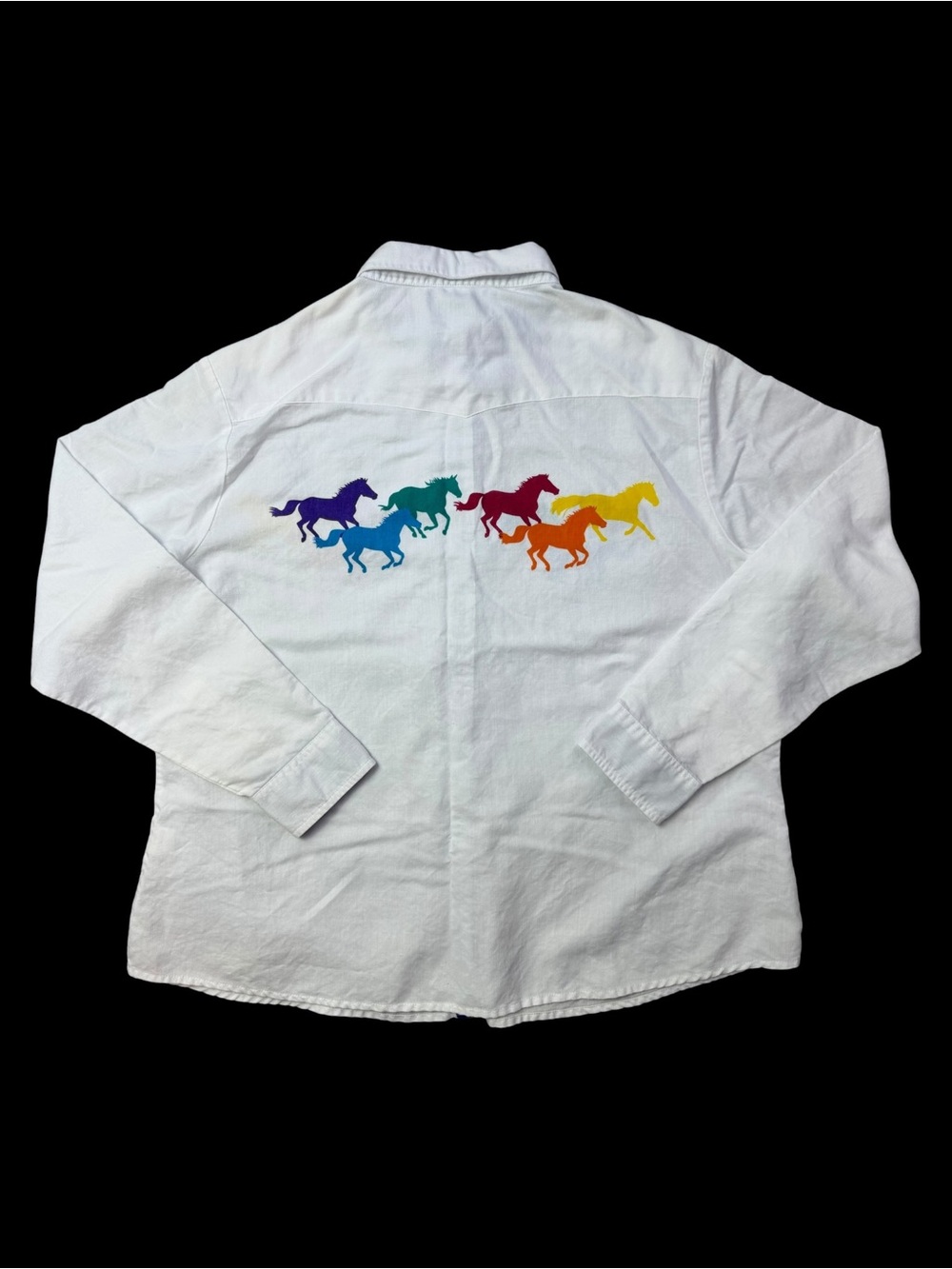 Vintage Women’s 00s Wrangler Blues White Multicolor XXL Button-Up Shirt - Picture 11 of 13